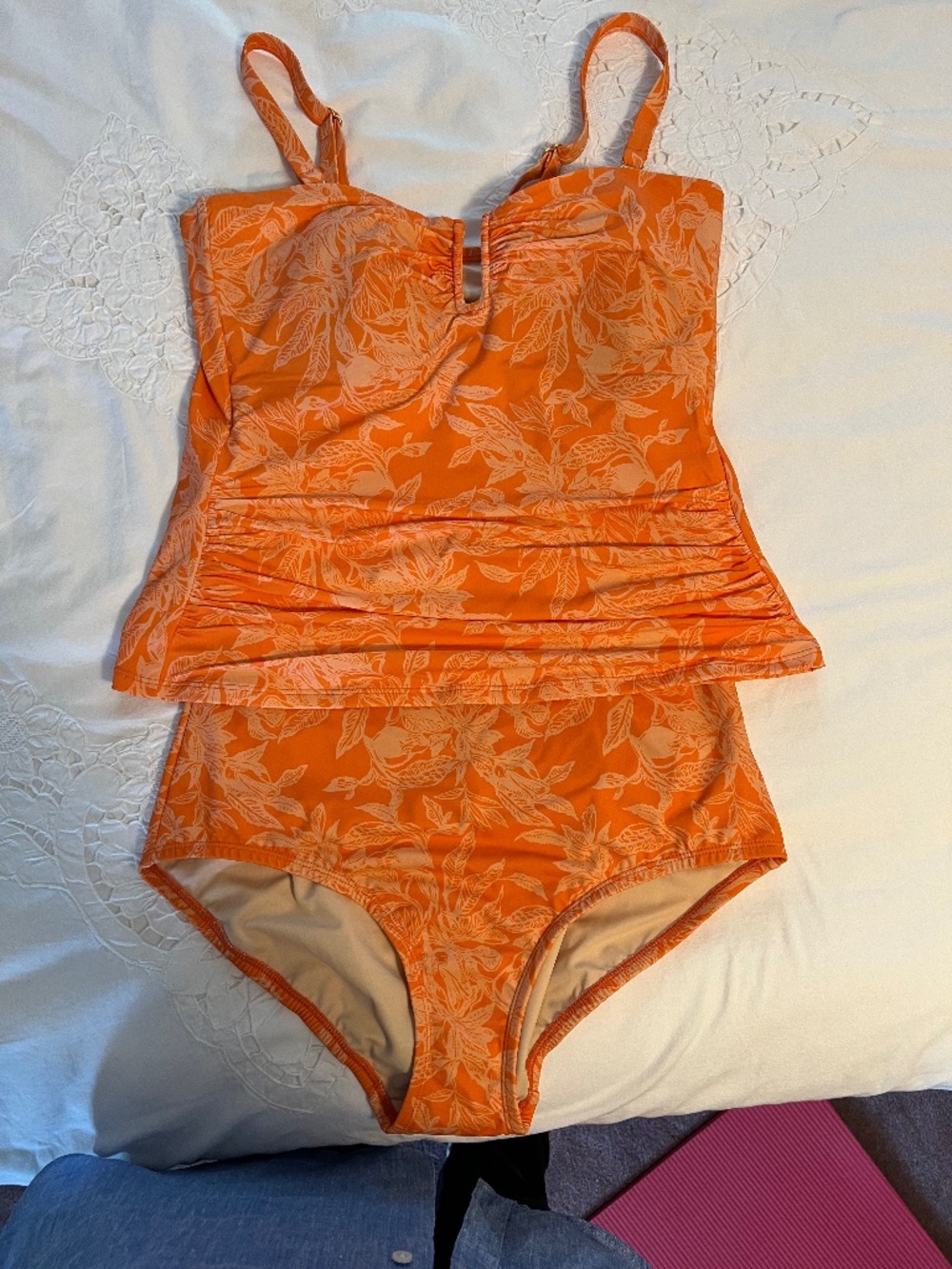 Land's End Woman's SlenderSuit U-wire Tankini SET - 14D